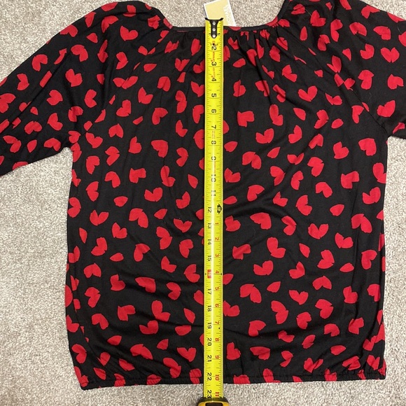 💛🆕Michael Kors black & red blouse - Picture 5 of 8